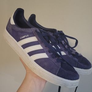 Navy Blue Suede Adidas - Campus